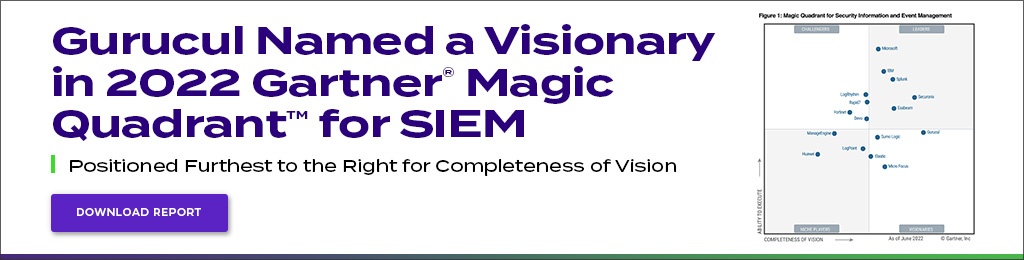 Gurucul Named a Visionary in 2022 Gartner Magic Quadrant for SIEM