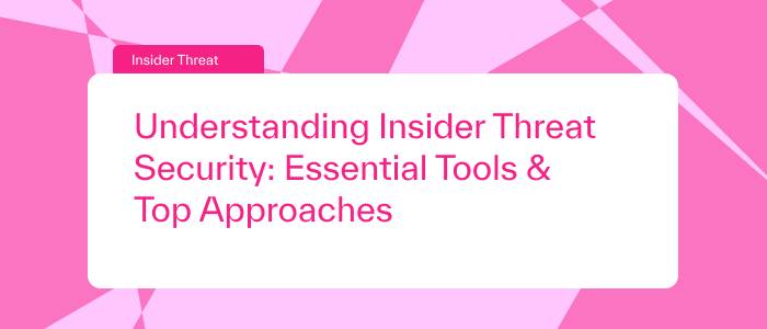 Image showcasing "The Best Insider Threat Tools and Strategies for Mitigating Risks" report. Visual elements highlight advanced insider threat security measures and illustrate how organizations can help protect against insider threats using Gurucul's AI-driven analytics, behavioral monitoring, and automated response capabilities. 